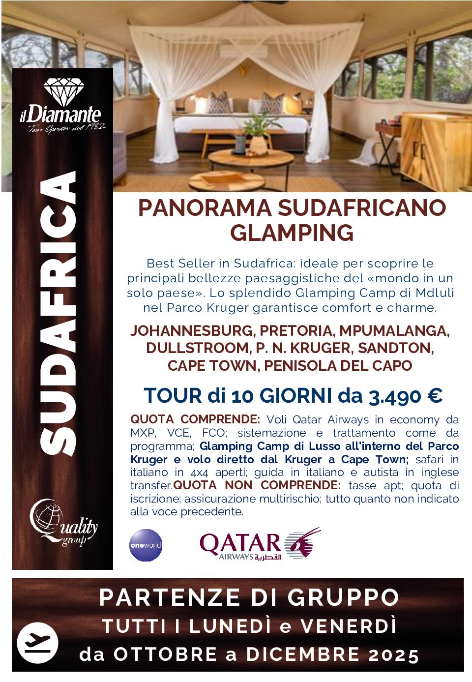 PANORAMA SUDAFRICANO da Ottobre a Dicembre