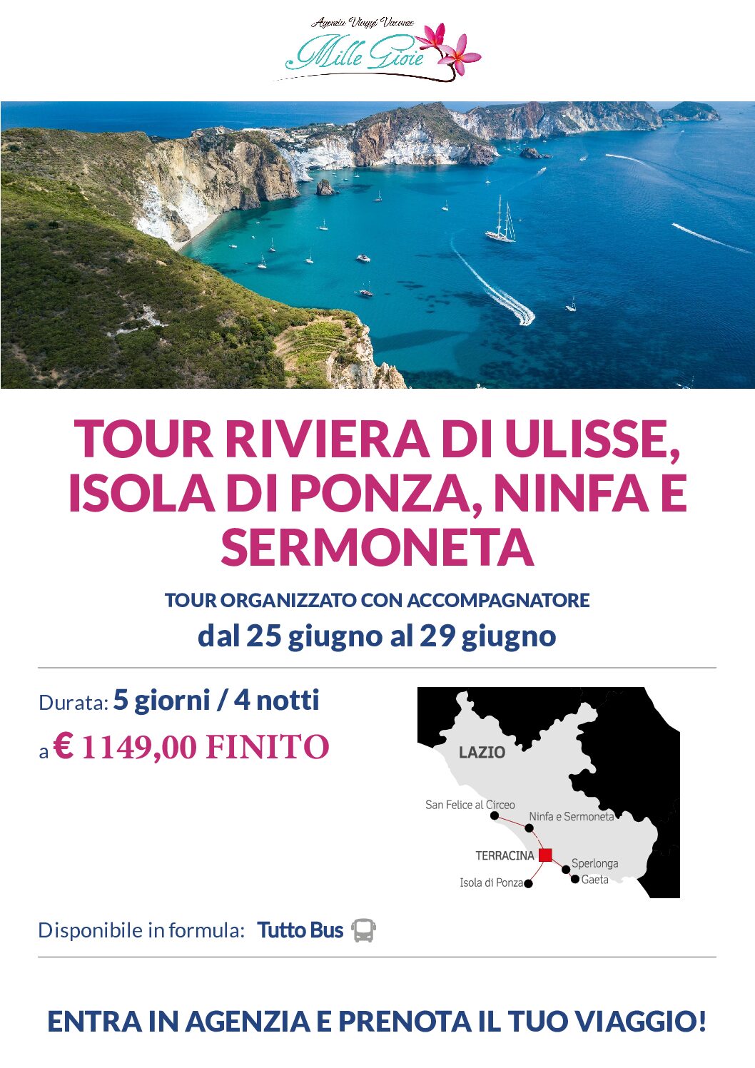 TOUR DELLA RIVIERA DI ULISSE 25 Giugno 2025