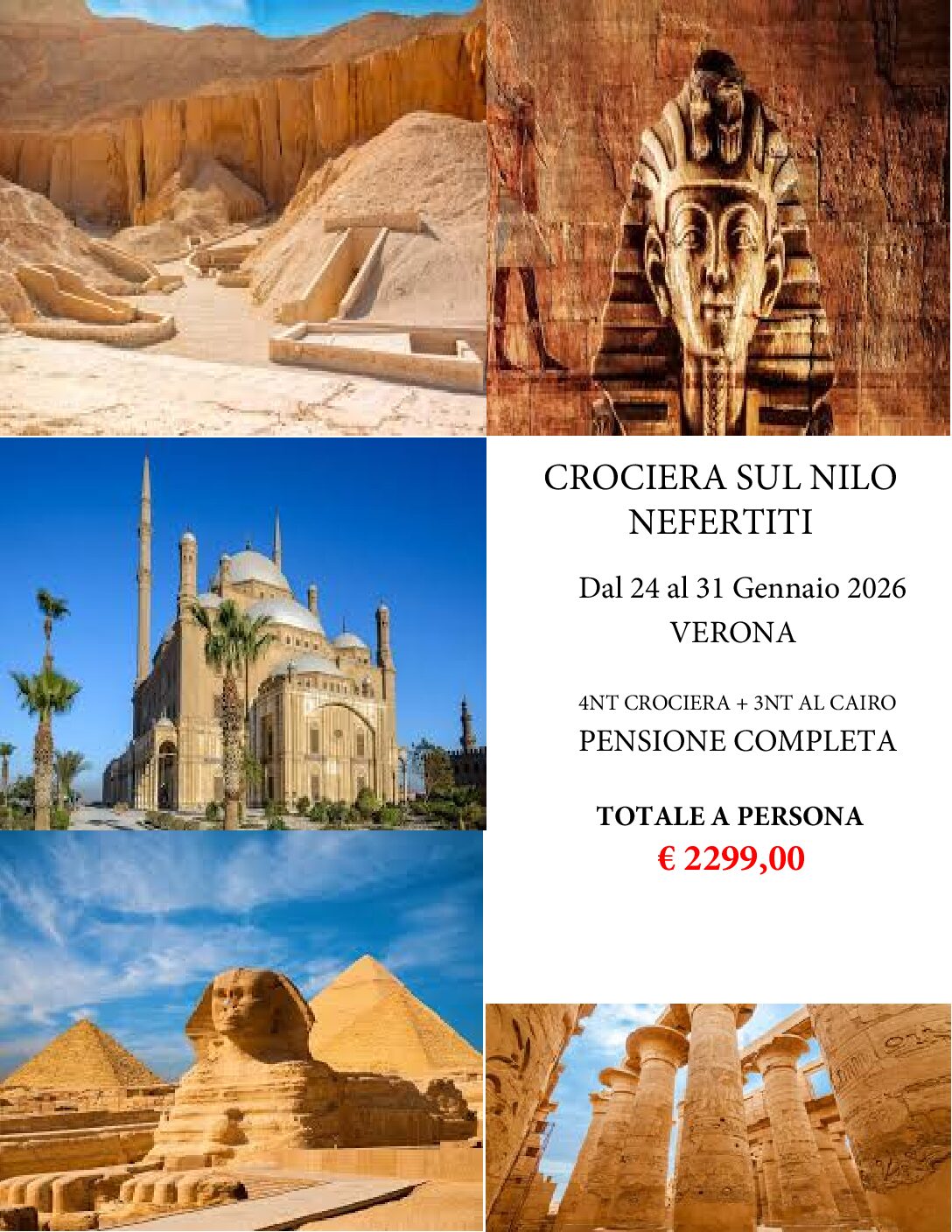 Crociera sul Nilo 24 Gennaio 2026